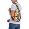 DADABULIU Floral and Cherry Blossom Pattern Crossbody Shoulder Bag for Men and Large Perfect for and School Japanese-style Women, Capacity,
