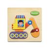 Cartoon Animal Fruit Car Pattern Wooden 3D Puzzle Baby Intelligence Early Learning Educational Toy Cute Wood Puzzle For Kids