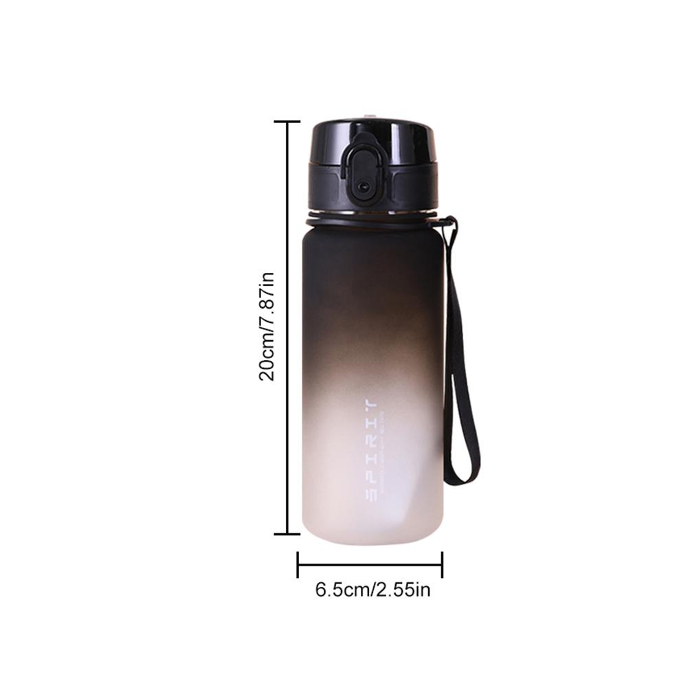 0.5L/0.75L/1L Sports Water Bottle High Capacity Plastic Fitness Portable Leakproof Drinking Bottle Camping Hiking Sports Cups