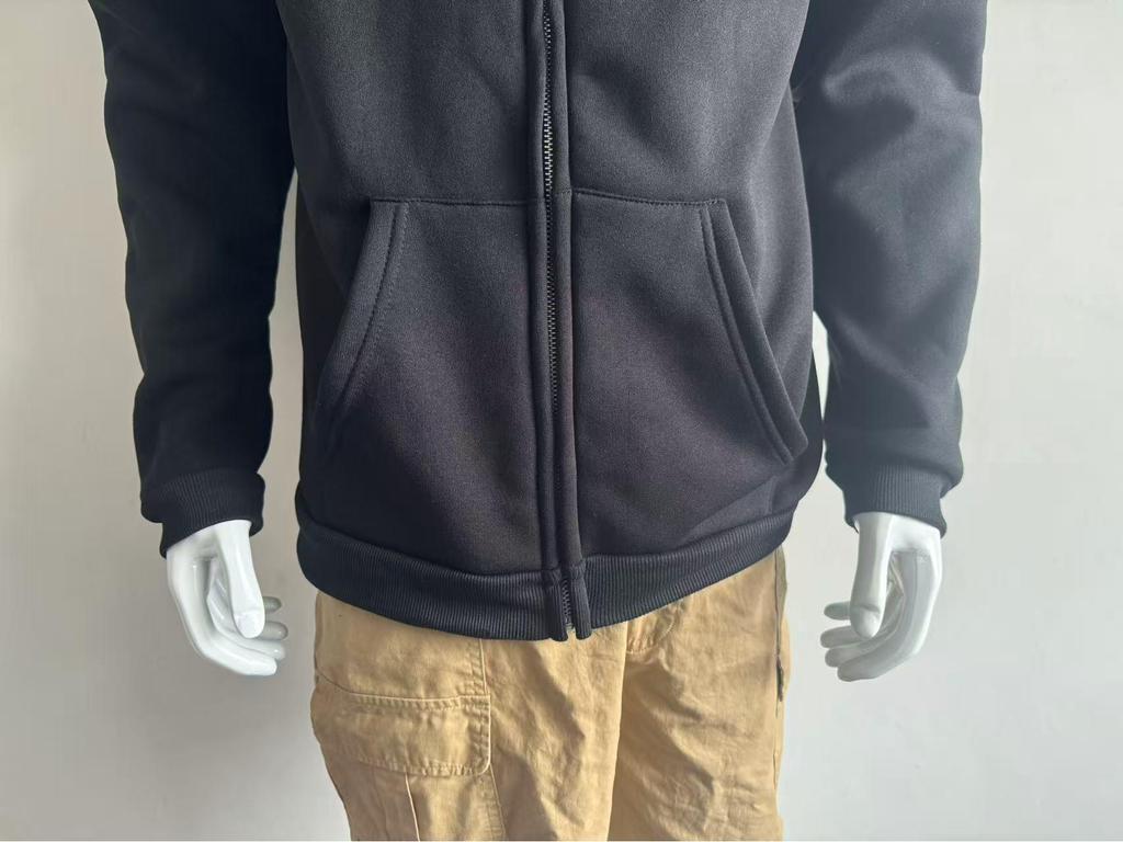 2025 Men's Double-Hooded Sweatshirt Jacket - New Spring Fashion, 250g