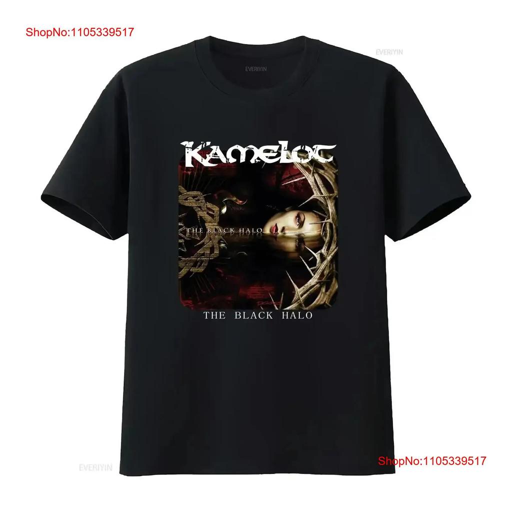 Kamelot Band Schwarzes Baumwoll-T-Shirt S 5XL VN0105 vintage Gewaschen Streetwear Vielseitiges Designer-Clo