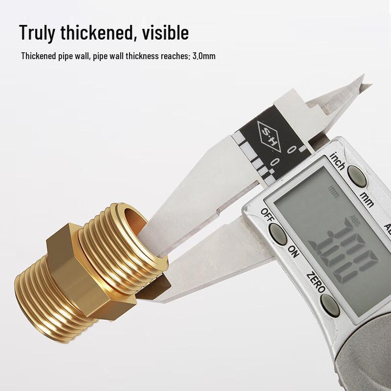 CVBAB Brass Threaded Pipe Nipple Connector