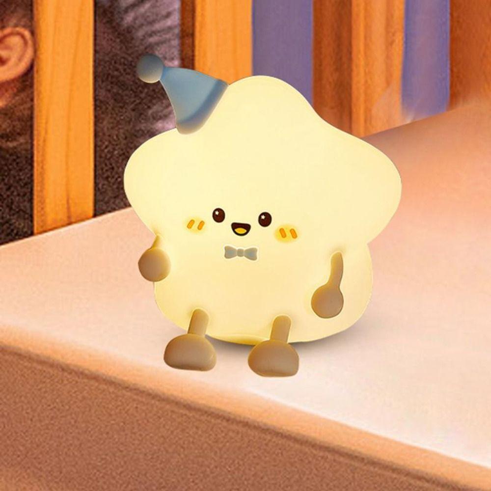 Long Edurance LED Night Light Rechargeable Kids Table Lamp Kawaii Touch Sensor Light  Gift