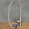 SLENDER steel standing kitchen tap