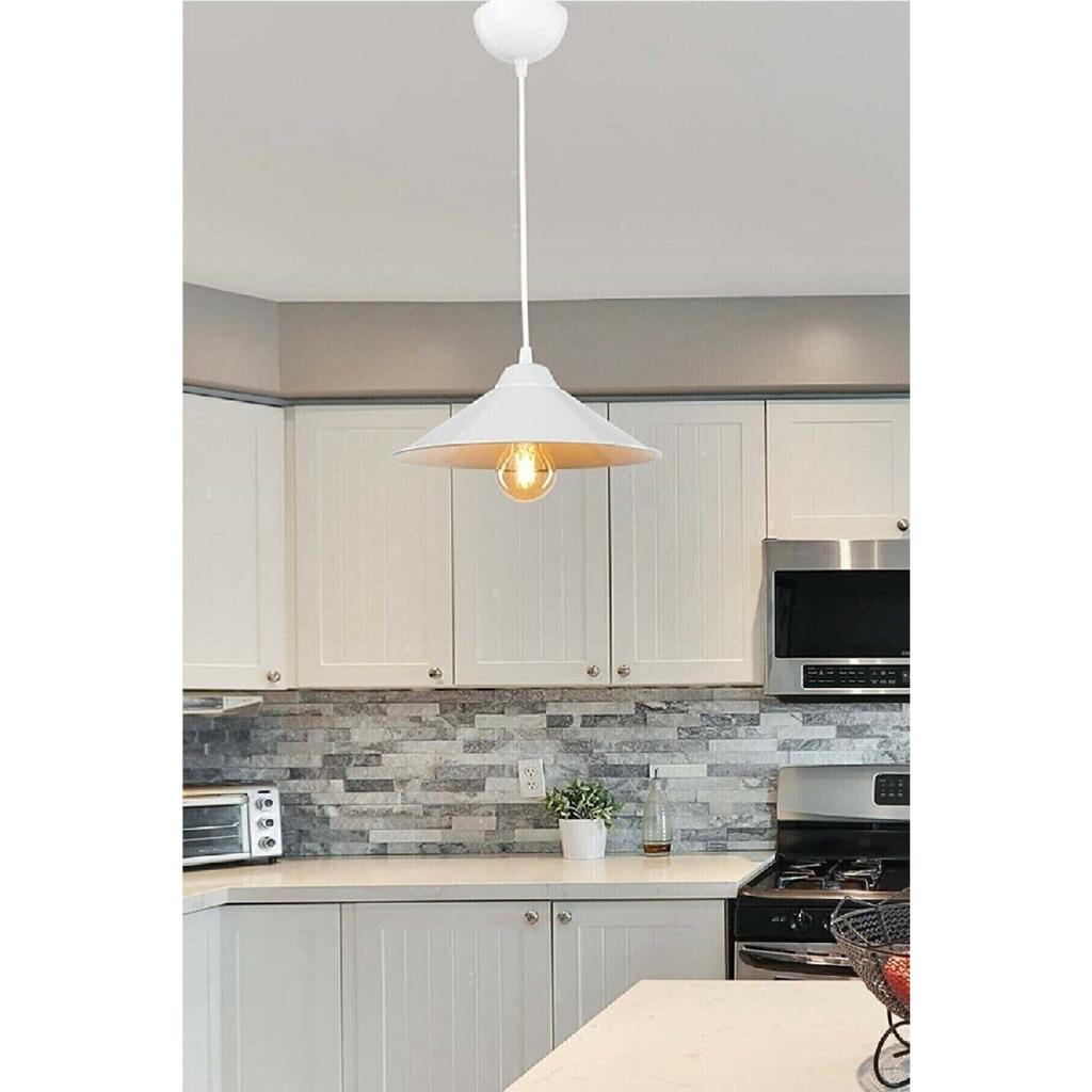 Pojedyncza lampa wisząca Biała Żyrandol Ufo