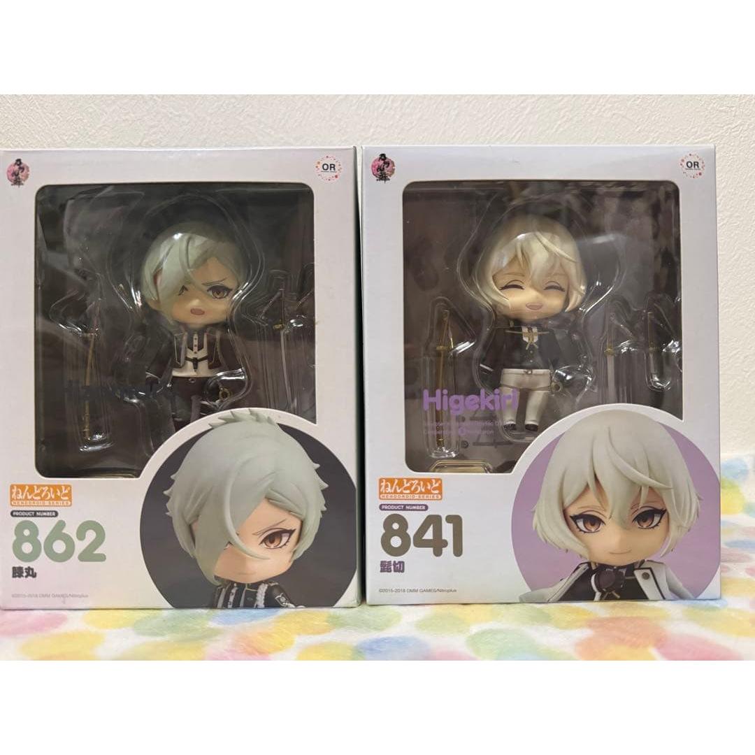 Used Nendoroid Touken Ranbu Higekiri and Knee Maru Set