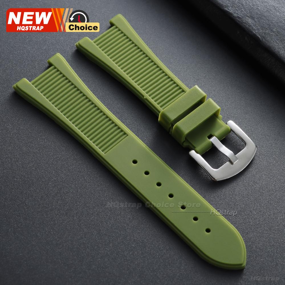 25x13mm Silicone Strap for Patek Philippe Watch Band Series 5711/5712/5980 Women Men Waterproof Bracelet Sport Rubber Wristband