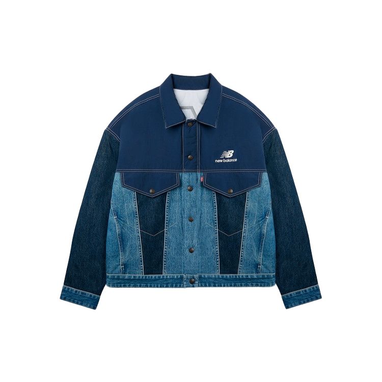 

New Balance Двусторонняя джинсовая куртка Мужская куртка Синяя 19855-0002