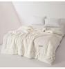 2025 A-Class Washed Cotton Waffle Soybean Winter Quilt Blanket Comforter Core - Thickened Solid Color