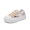 2025 Summer New Korean Version Breathable Little White Shoes Women's Hollow Casual Board Shoes Thick-soled Versatile Muffin Shoes Sports Shoes