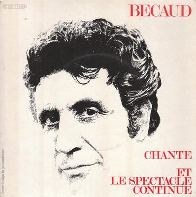 7inch Record BCAUD  Chante  Et Le Spectacle Continue 2C00611890M COLUMBIA 1972 France Pop Used