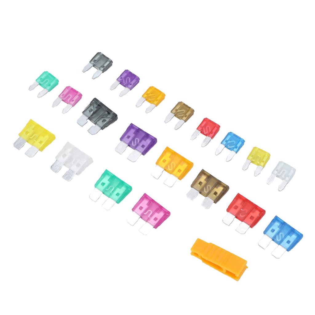 220pcs Blade Fuse Assortment Small Medium Size 2 3 5 7.5 10 15 20 25 30 35AMP for Car Trucks ATVs