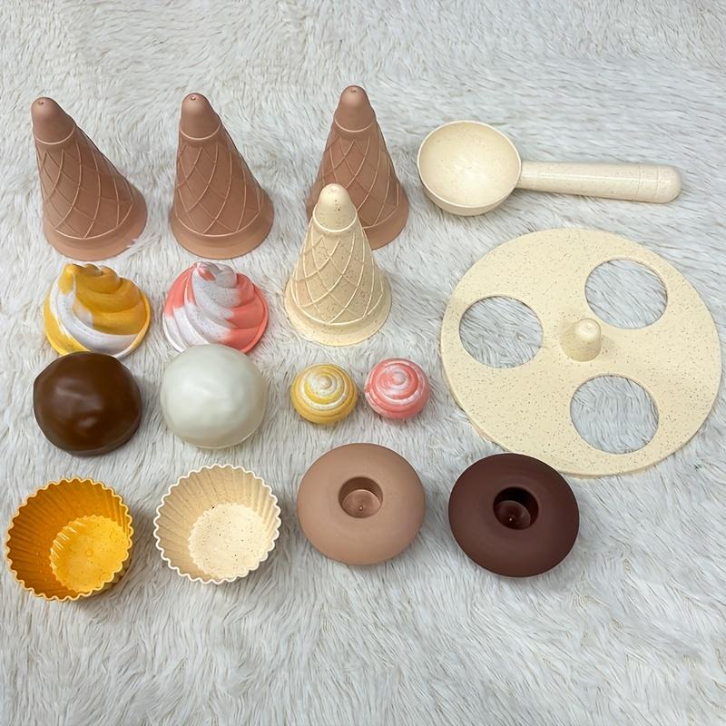 

Pretend Play Food Toy Set Food Ice Cream Cake Sweet Treats Desserts Tower With Scoop For Kids Beach Sand Toys Toddler Sandbox