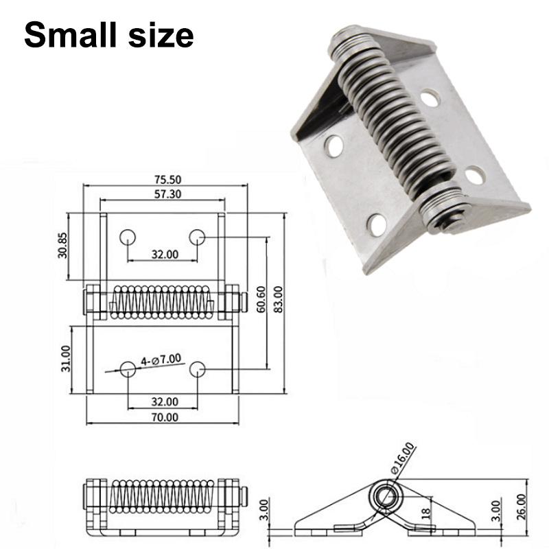 Stainless Steel/Iron Heavy-Duty Thickened Hinge With Automatic Spring Closure Reset For Industrial Electrical Cabinet Doors