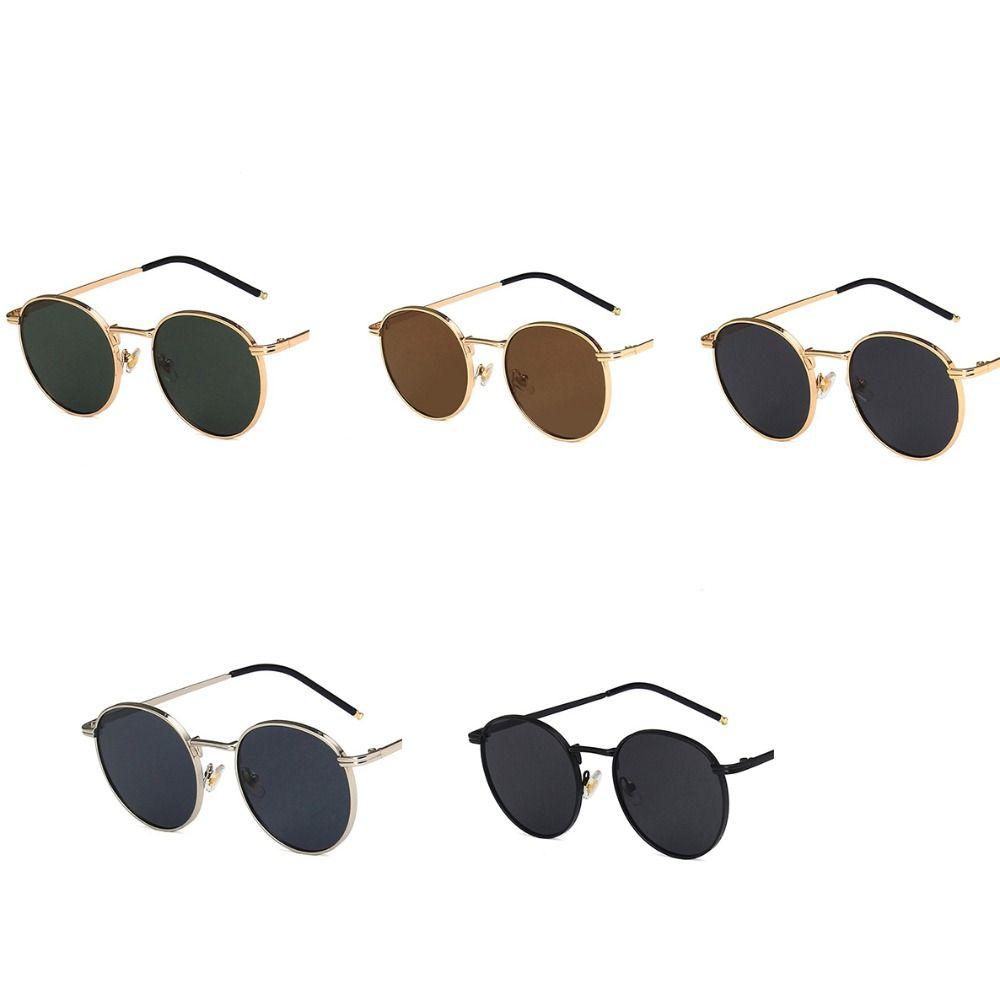 UV Protection Ins Sunglasses Trend Vintage Eyewear Cool Round Frame Sunglasses  Outdoor