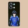 Blue Lock Isagi Yoichi Matte TPU Mobile Phone Case for Xiaomi 15 14 13 12 Mi 11 T Ultra Lite Pro S X 5G Colorful Printing Cover