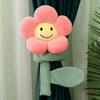 1 stk 95 cm solsikke plysjleker Kawaii Gardinknapp Plysjrom Dekorative planter Dukker Utstoppede Mykt Smil Blomster Multifunksjon