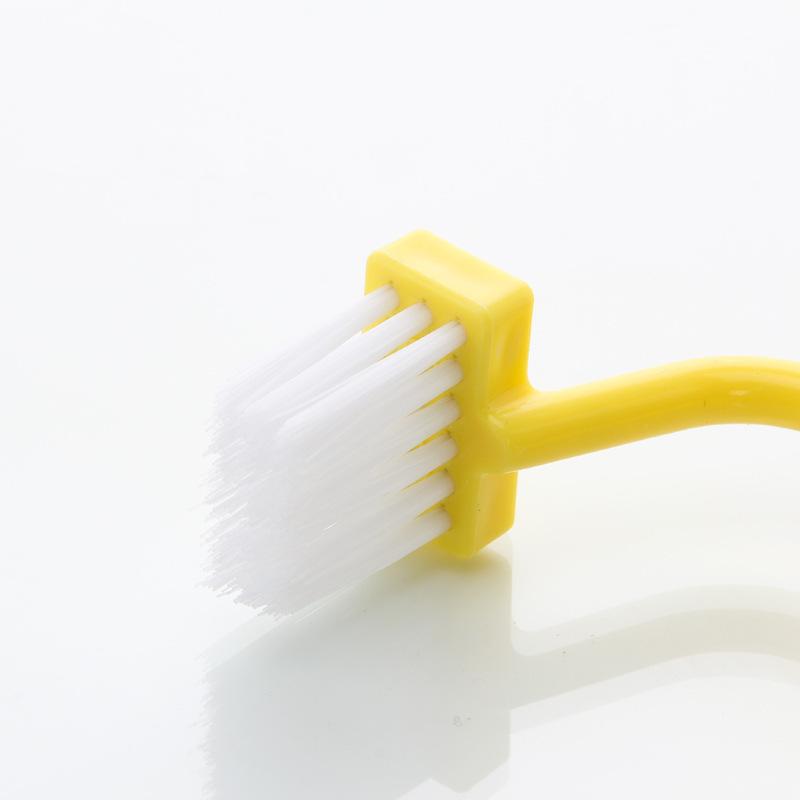 Cleaning Brush V-shaped S-shaped Inner Corner Brush Bent Handle Sanitary Brush