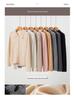 Women's Cashmere POLO Collar Cardigan - Elegant Solid Color Knit Outerwear for Autumn/Winter