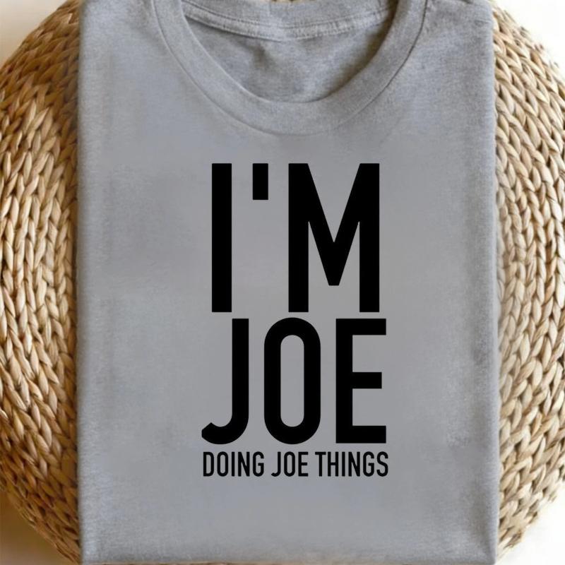 Printed Men's Round Neck Short Sleeved T-shirt, a Comfortable and Versatile Summer Top,