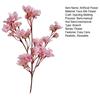 Artificial Peach Blossom Realistic Fake Silk Flower Stem Home Office Wedding Party Faux Flower Table Centerpiece Decoration