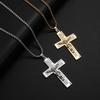 Personality Creative Design Religious Jesus Christ Cross Pendant Amulet Simple Men's and Women's Necklace