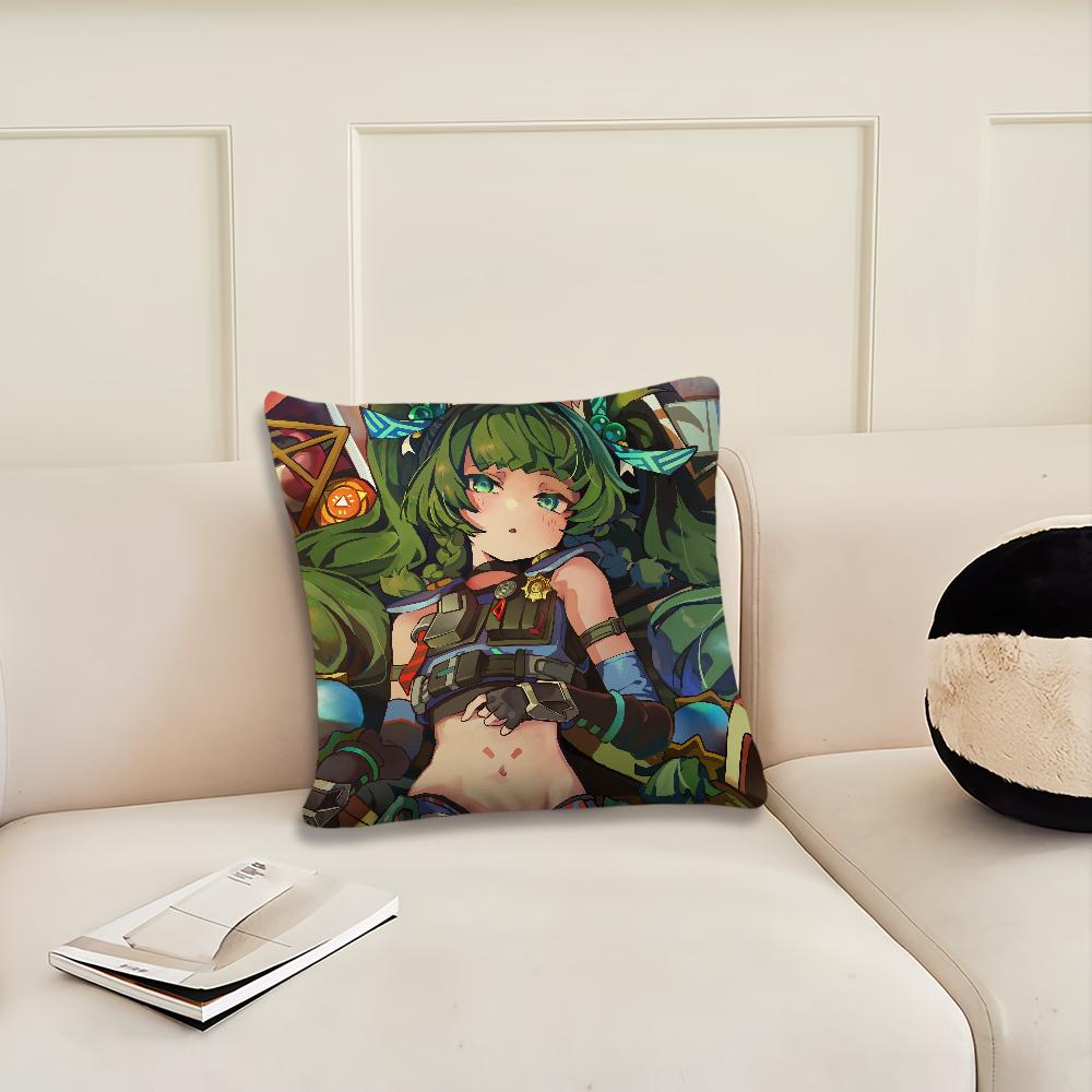 Game Zenless Zone Zero Qingyi cushion cover Pillow Cover Decoration Room Home Sofa living Office Car Nordic Simplicity