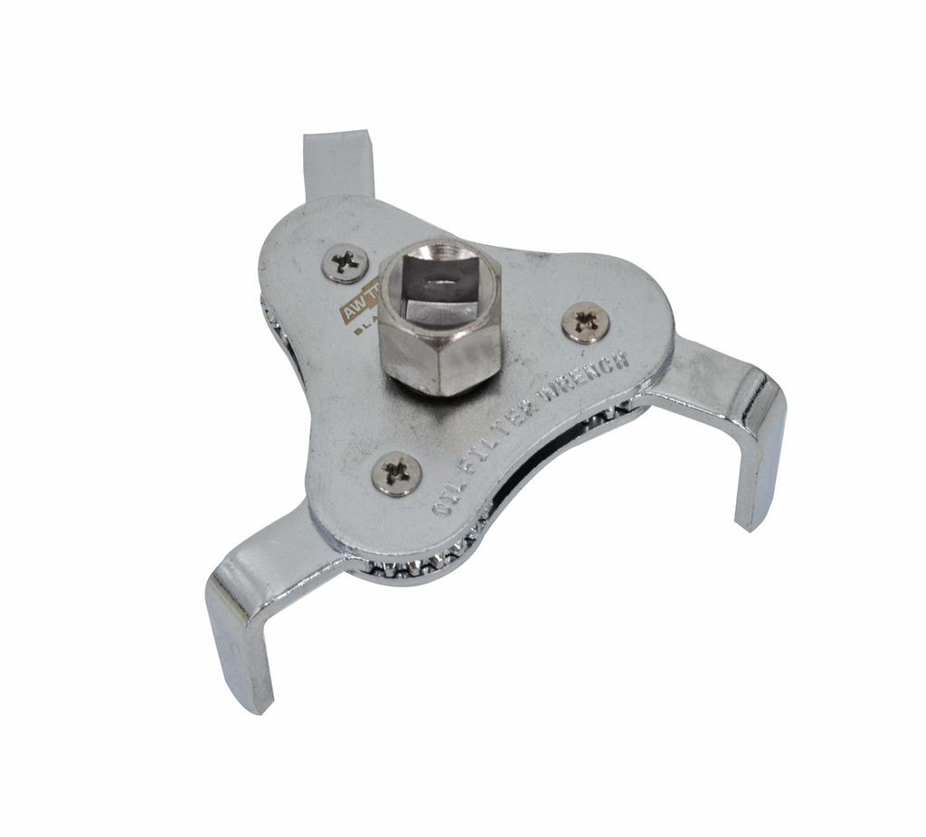 Awtools Chiave per Filtri Olio 3 Braccia. 63-120 Mm Linea Nera