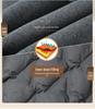 2025 Men's Autumn/Winter Plus Size Light Luxury Warm Down Knit Cardigan Sweater.