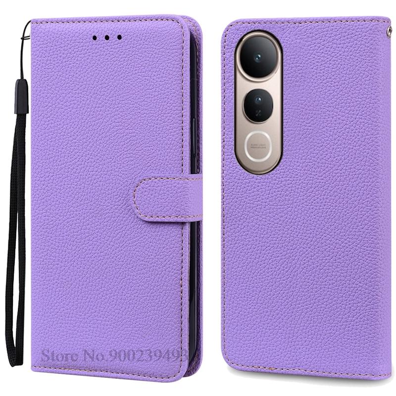 For Vivo V50 Lite Case Leather Wallet Flip Cover For Vivo V50 Lite 5G Case Stand Book Phone Cover Coque Fundas Shell