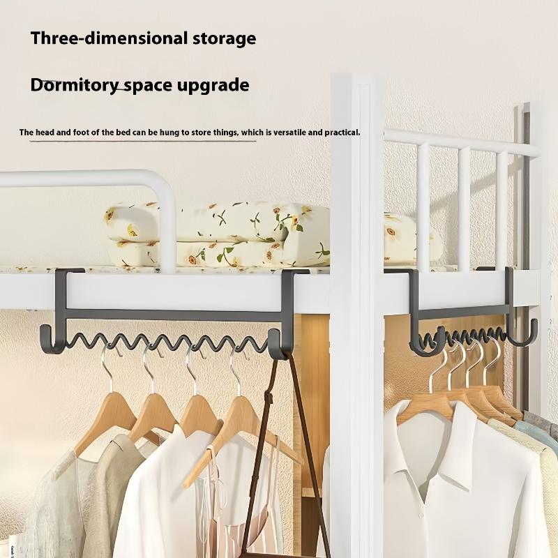 Hook Dormitory Student Clothes Hanger Bedside Wavy Clothes Hook Horizontal Clothes Rack Storage Clothes Artifact