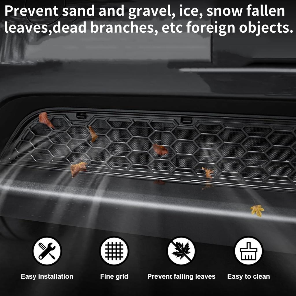 For Tesla Model Y Juniper 2025 Model 3 Highland 2025-2025 ABS Front Grill Guard Mesh Air Inlet Vent Cover Car Bumper Accessories