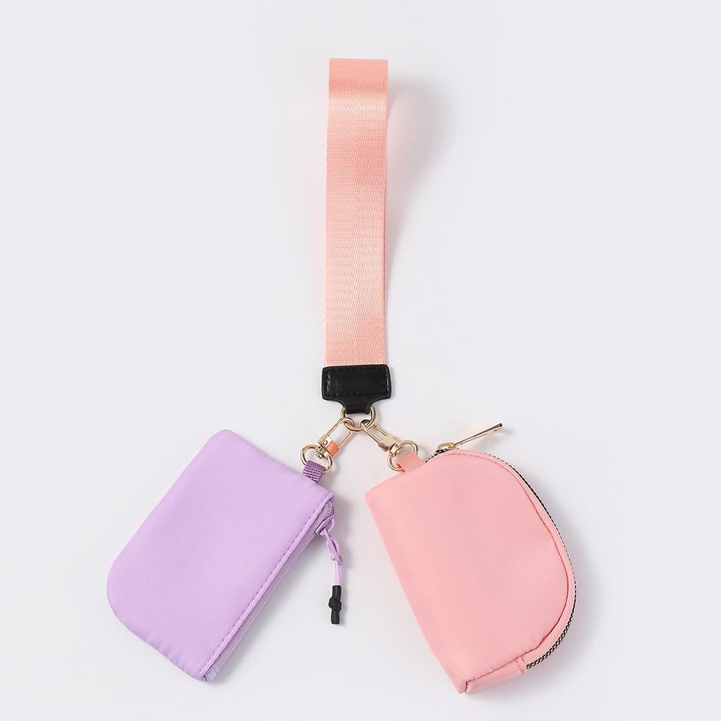 The same wrist bag portable mini fashion color matching change bag nylon waterproof storage key bag