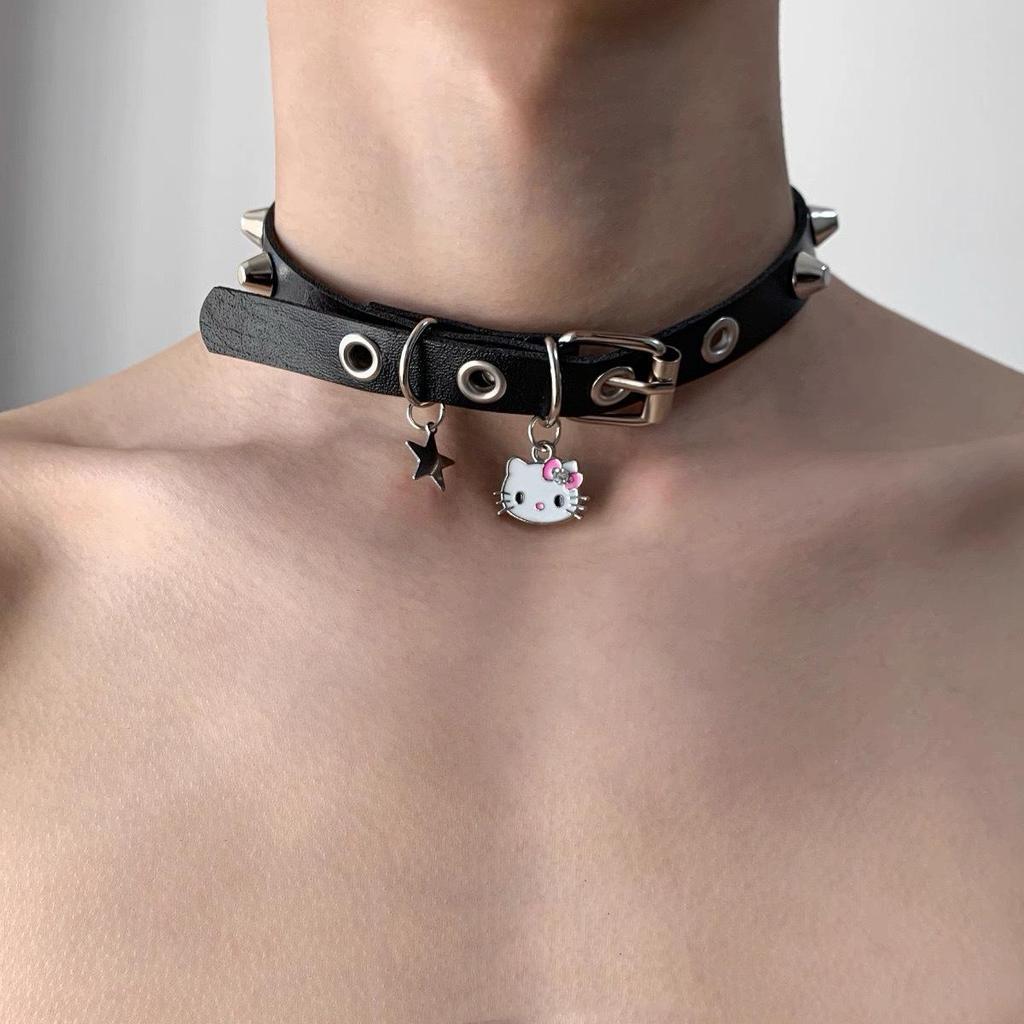 Starburst Double Layer Men's Necklace: Trendy, Light Luxury Hip Hop Style, Unisex Clavicle Chain