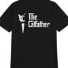 Men's "The Catfather" Parody Cat & Rose Silhouette Casual Tee