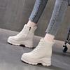 Short boots children's new autumn new versatile women's shoes inner height increase thick-soled Martin boots thin boots