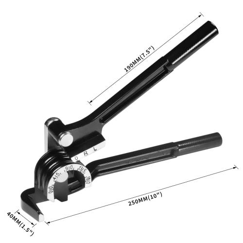 STEELMIGHT Pipe Bender, 1/4 inch (6mm), 5/16 inch (8mm), 3/8 inch (10mm), 180 Degree Bend, 3 Sizes, Aluminum Alloy Core Pipe Bending