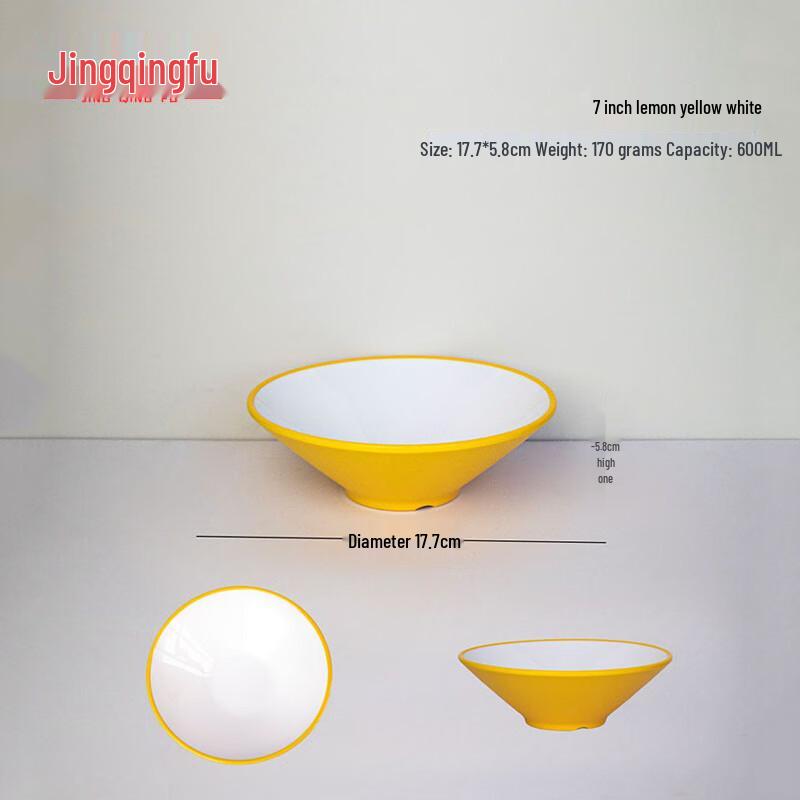 

A5 Melamine Two-Tone Commercial Noodle & Soup Bowl Collection