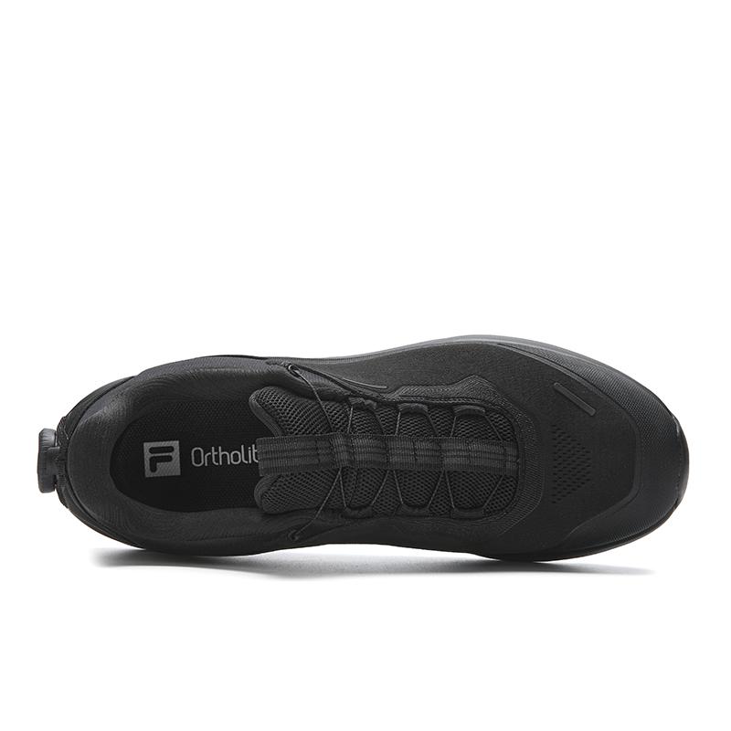 Fila BOA WOLF 2+ Cushioning Abrasion Resistant Coverage Lightweight Low Top Outdoor Shoes Men's Black Sand Gray A12M611219FBS