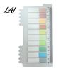 Professional File Sorting Tabs Index Sticker with Built-in Scale Ruler Morandi Color Transparent Book Annotation PET Page Markers Compact