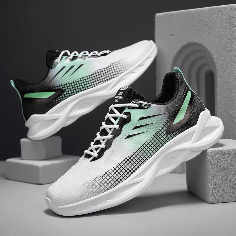 Men's shoes 2025 new summer breathable fly-woven mesh shoes men's trendy shoes running sports coconut mesh shoes