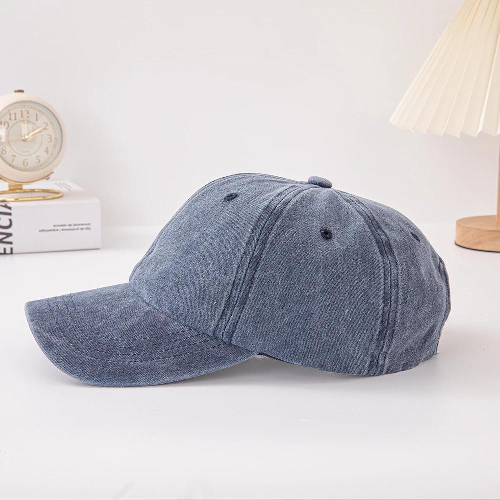 Distressed Faded WASHED DENIM Hat Vintage Men Women Trucker Baseball Caps