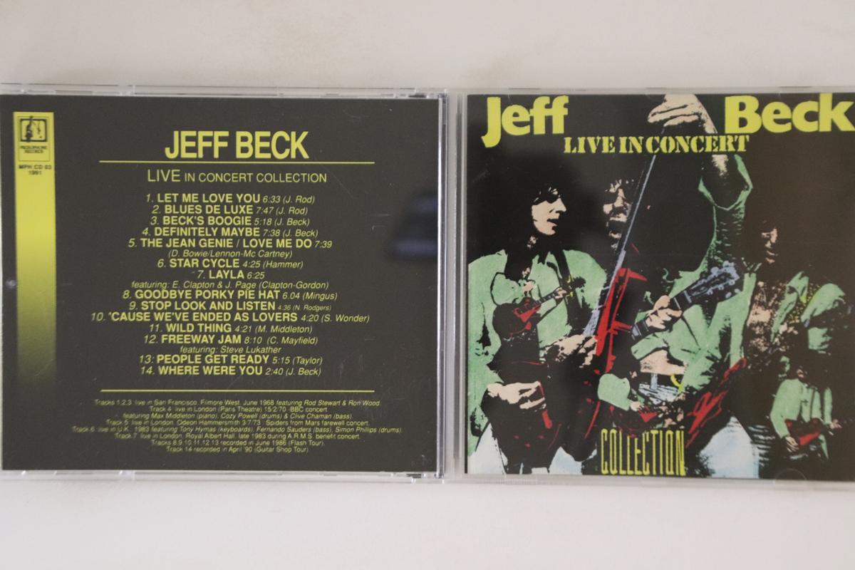 

CD JEFF BECK - Live In Concert Collection MPH03 MICROPHONE RECO 1992 Italy Rock Used