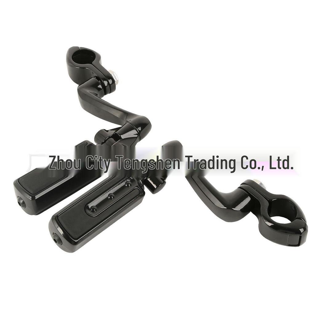 Universal Motorcycle Black Foot Pegs for 32mm (1.25”) Modification