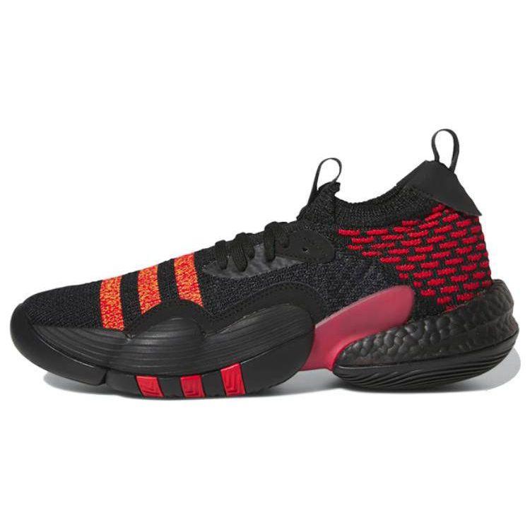 

Adidas Trae Young 2 Hawks Men Sneakers Black Core-Black Better-Scarlet HQ0986 44