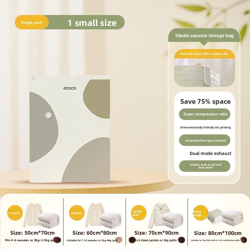 No-Pump Vacuum Bag Compression Bag Storage Organizer Packing Artifact Household Clothes Quilt Special Bag