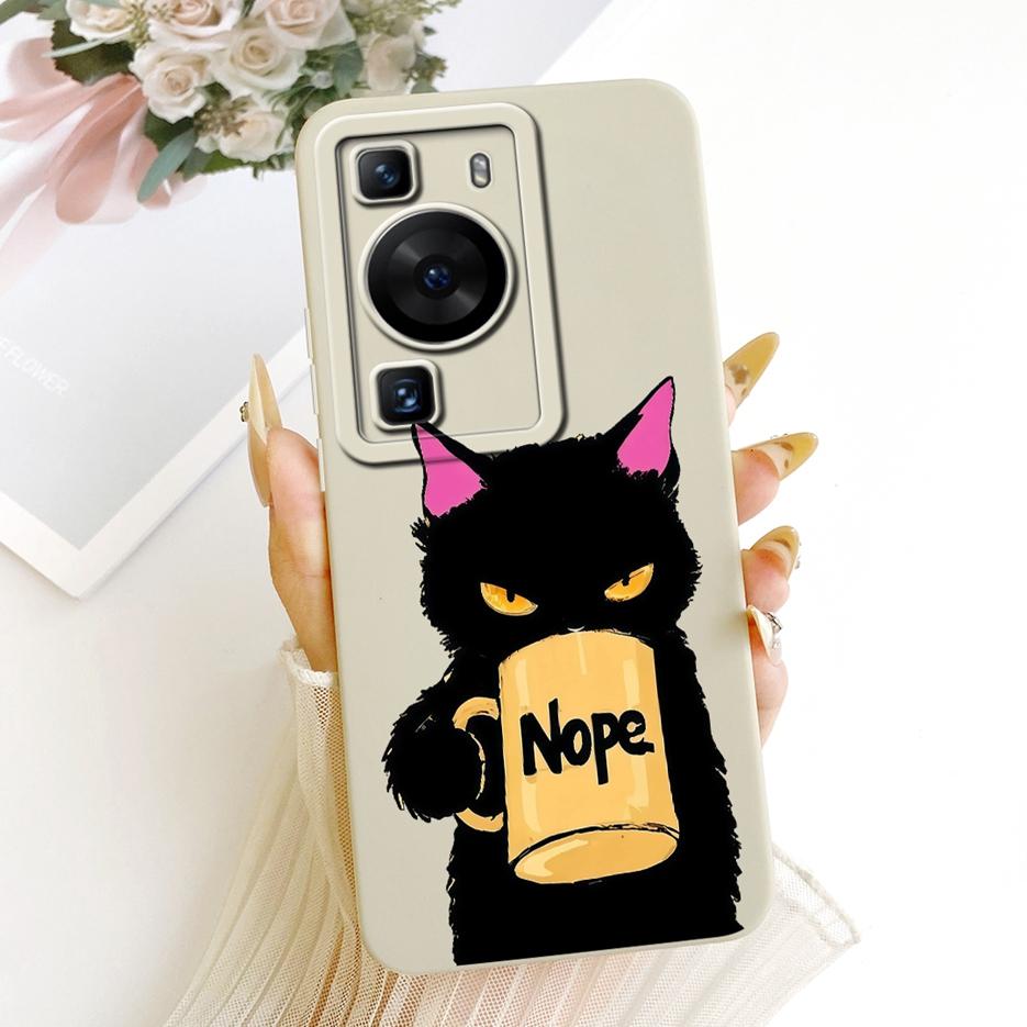 For Huawei P60 Pro Case MNA-AL00 MNA-LX9 Cool Owl Dragon Painted Cover Soft Silicone Phone Case For Huawei P60 Art P 60 Pro Bags