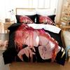 Anime Chainsaw Man Makima Bedding Set Duvet Cover Sheet Printed Bed Set Pillowcase Bed Full Queen King Size Comforter Bedroom