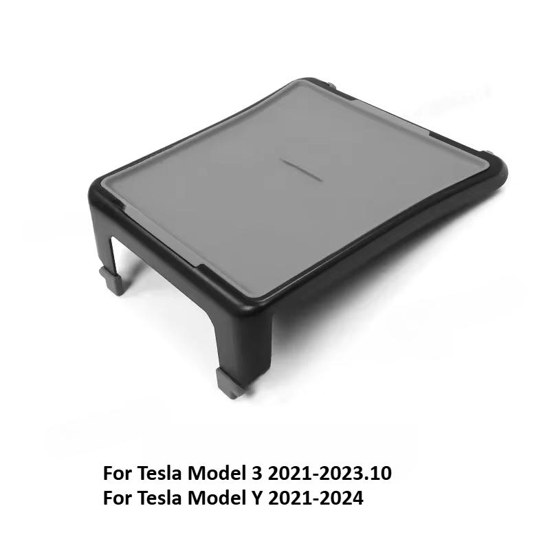 Portable Central Control Dining Tray for Tesla Model 3 Y Car Mounted Center Console Drink Fast Food Table Holder Car Accessories