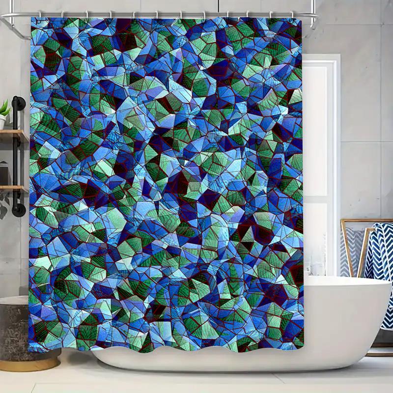 

Vibrant Floral Shower Curtain With Rustic Accents Modern Bathroom Decor For All Seasons W60H190(CM)-1 Pcs